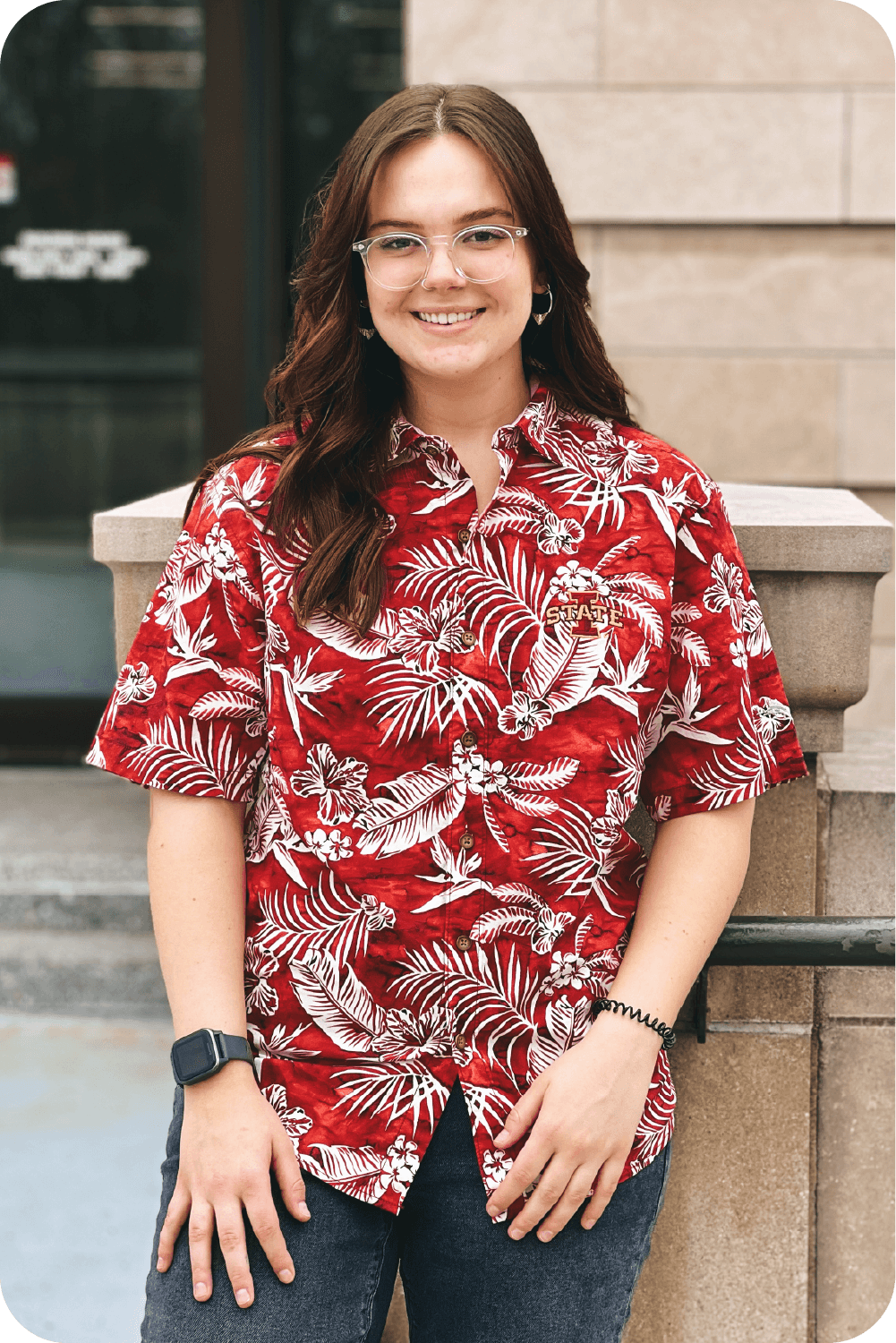 Tommy Bahama I-State Cardinal Button-Up Short Sleeve Shirt